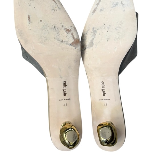 Cult Gaia Gigi Metallic Sphere-Heel Vinyl Sandals Size 41/Fits like a 10 - Picture 11 of 16